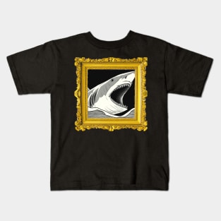 Shark in a Frame Kids T-Shirt